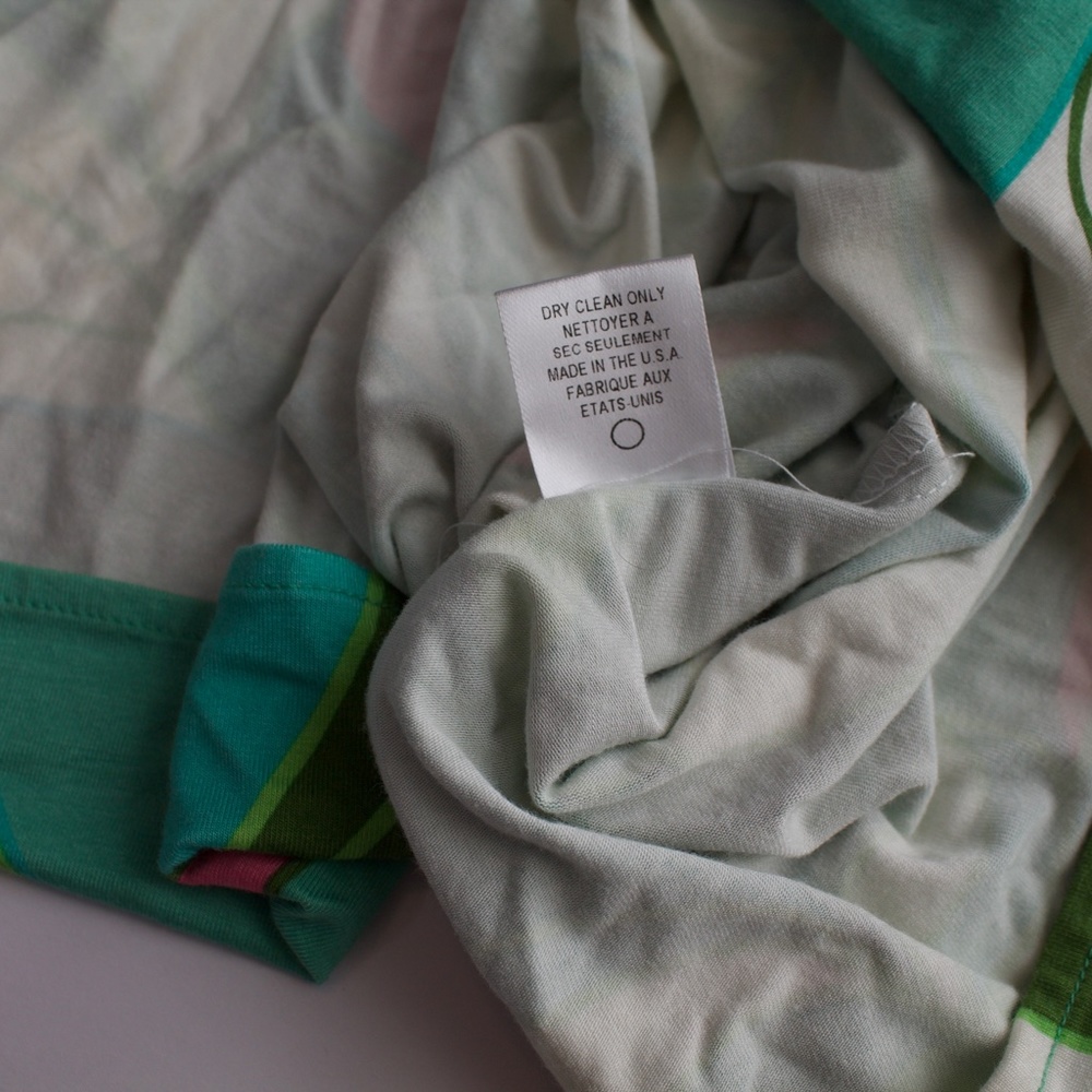 Milly Multi Color Print Pattern Stretch Knit Ring… - image 2